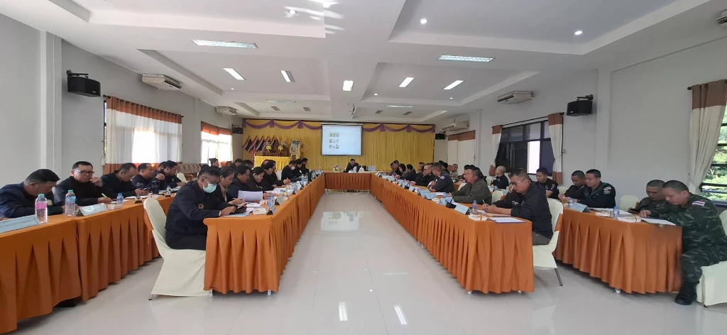 ประชุมหัวหน้าส่วนราชการ หัวหน้าหน่วยงานรัฐวิสาหกิจ นายกองค์กรปกครองส่วนท้องถิ่น และกำนันทุกตำบล ครั้งที่ 12/2568